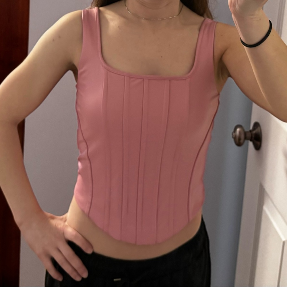 NWT Express Pink Body Contour Corset Top